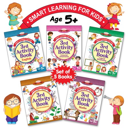 Smart Learning For Kids - 3rd Activity Book Age 5+ - Set Of 5 Books